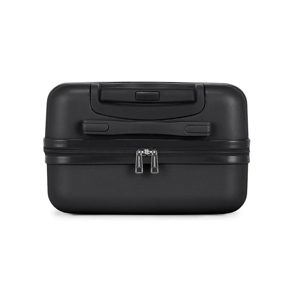 Bond Street Panoramic 21.5" Hardside Carry-On Suitcase, Double Spinner Wheels, Black (HLG7220BS-BLACK)