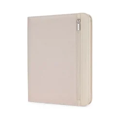 Bond Street Polyester/Vegan Leather Writing Case with Zipper Closure, Taupe (WRC1503BS-TAUPE)