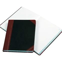 Boorum & Pease 21 Series Record Book, 8.13"W x 10.38"H, Black, 150 Sheets/Book (21-300-R)