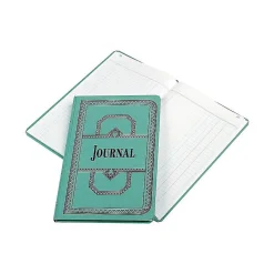 Boorum & Pease 66 Series Record Book, 7.63"W x 12.13"H, Blue, 75 Sheets/Book (66-150-J)