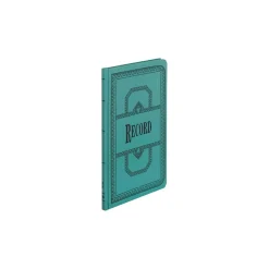 Boorum & Pease 66 Series Record Book, 7.63"W x 12.13"H x 0.75"D, Blue, 75 Sheets/Book (66-150-R)