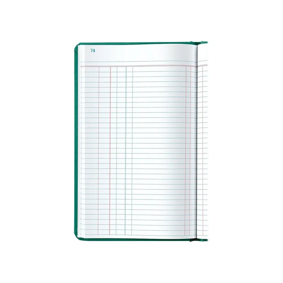 Boorum & Pease 66 Series Record Book, 7.63"W x 12.13"H x 1"D, Blue, 250 Sheets/Book (66-500-J)