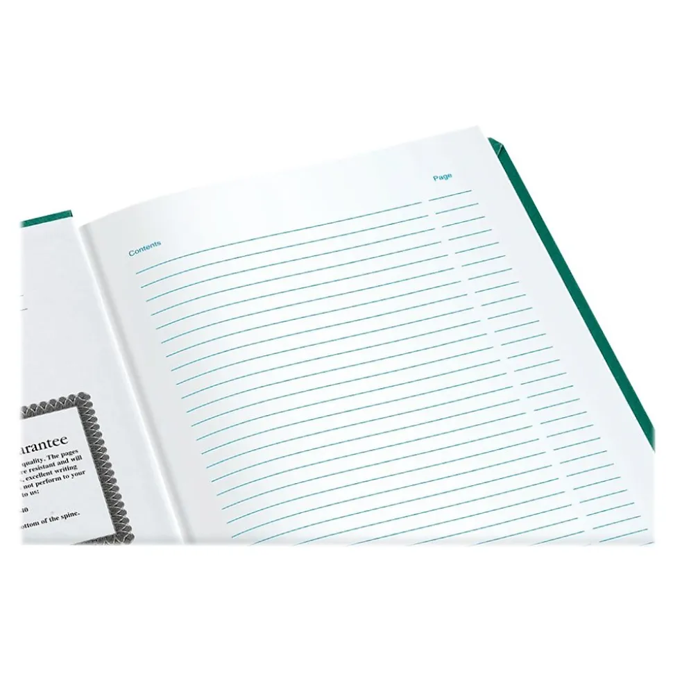Boorum & Pease 66 Series Record Book, 7.63"W x 12.13"H x 1"D, Blue, 250 Sheets/Book (66-500-J)