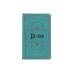 Boorum & Pease 66 Series Record Book, 7.63" x 12.13", Blue, 250 Sheets/Book (66-500-R)