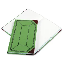 Boorum & Pease Record Book, 7 5/8" x 12 1/2", Green, 150 Sheets/Book (67 1/8-300-R)