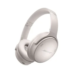 Bose QuietComfort 45 Wireless Active Noise Canceling On-Ear Headphones, Bluetooth, White (866724-0200)