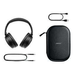 Bose QuietComfort Bluetooth Wireless Active Noise Cancelling Over-the-Ear Headphones, Black (884367-0100)