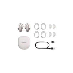 Bose QuietComfort Ultra Wireless Noise Canceling Earbuds Headphones, Bluetooth, Diamond White (882826-0070)