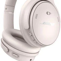 Bose QuietComfort Wireless Active Noise Cancelling Over-the-Ear Headphones, White Smoke (884367-0200)