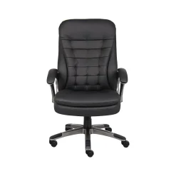 Boss Faux Leather Executive Chair, Black (B9331)