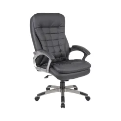 Boss Faux Leather Executive Chair, Black (B9331)