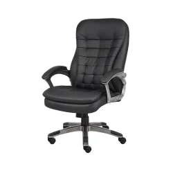 Boss Faux Leather Executive Chair, Black (B9331)