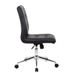 Boss Millennial Modern Faux Leather Computer and Desk Chair, Black (B330-BK)