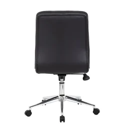 Boss Millennial Modern Faux Leather Computer and Desk Chair, Black (B330-BK)