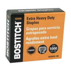 Bostitch 1" Length High Capacity Staples, Full Strip, 1000/Box (SB38HD-1M)