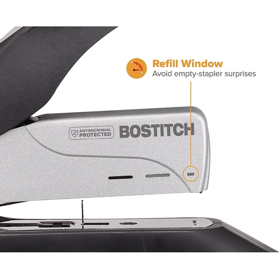 Bostitch Black Heavy Duty Desktop Stapler, 100-Sheet Capacity, Staples Included, Black (AMAX1300)