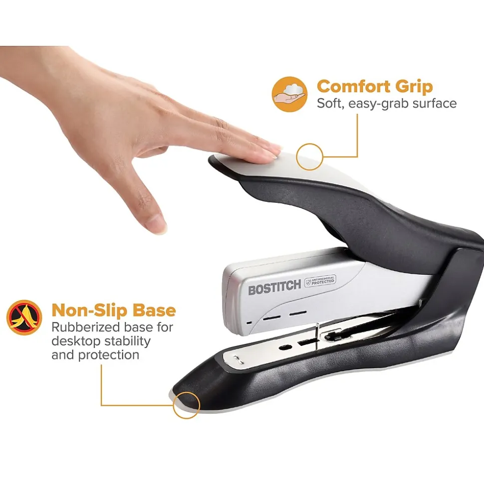 Bostitch Black Heavy Duty Desktop Stapler, 100-Sheet Capacity, Staples Included, Black (AMAX1300)