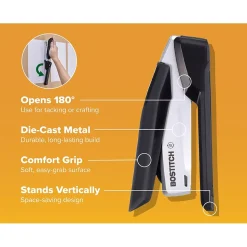 Bostitch InPower+28 Desktop Stapler, 28-Sheet Capacity, Silver/Black (ACF1110)