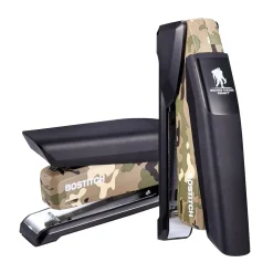 Bostitch Wounded Warrior EZ Squeeze Desktop Stapler, 28-Sheet Capacity, Staples Included, Black/Camouflage (INP28-WW)