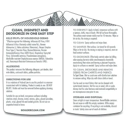 Boulder Clean Disinfectant Cleaner, Lemon Scent, 128 oz Bottle, 4/Carton (BCL003137CT)