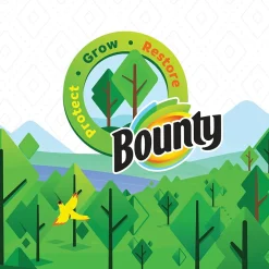 Bounty Paper Towels, 2-ply, 138 Sheets/Roll, 2 Rolls/Pack (66932/5707)