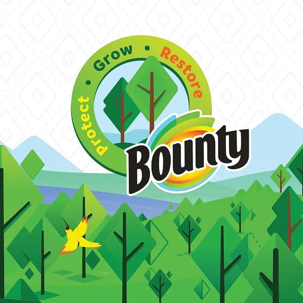 Bounty Paper Towels, 2-ply, 138 Sheets/Roll, 2 Rolls/Pack (66932/5707)
