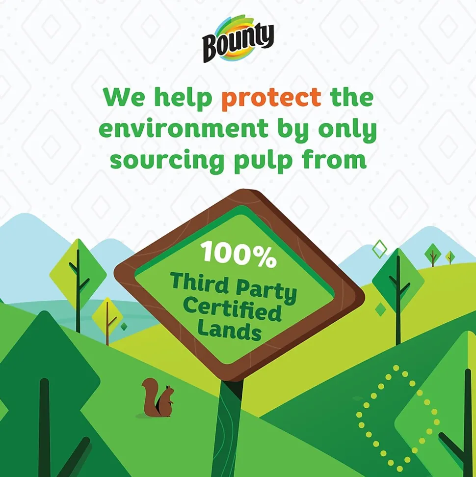 Bounty Paper Towels, 2-ply, 138 Sheets/Roll, 2 Rolls/Pack (66932/5707)