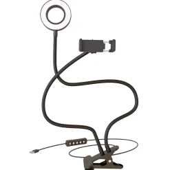Bower 24" Flexible White and RGB Ring Light with Smartphone Holder (WA-RGBDSKRL)