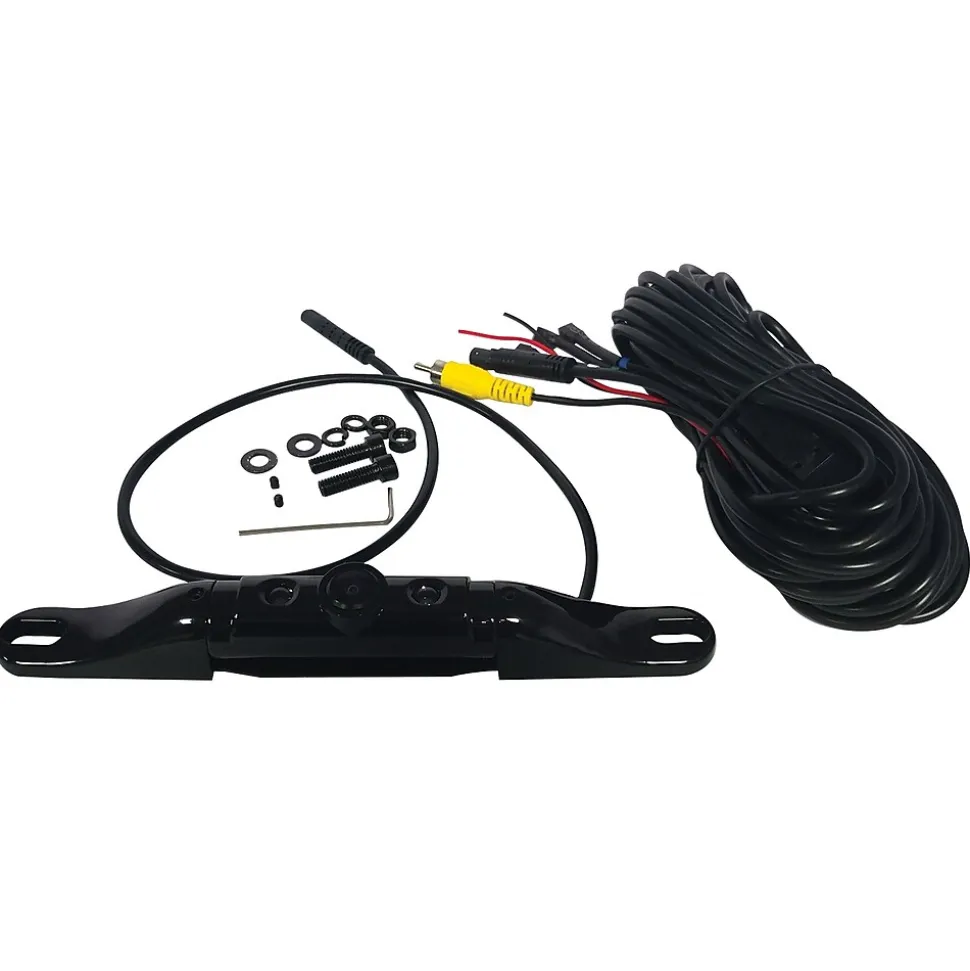 BOYO Vision VTL422CLS Outdoor Bar-Type Short-Length 170° License Plate Camera with LEDs, Black (VTL422CLS)