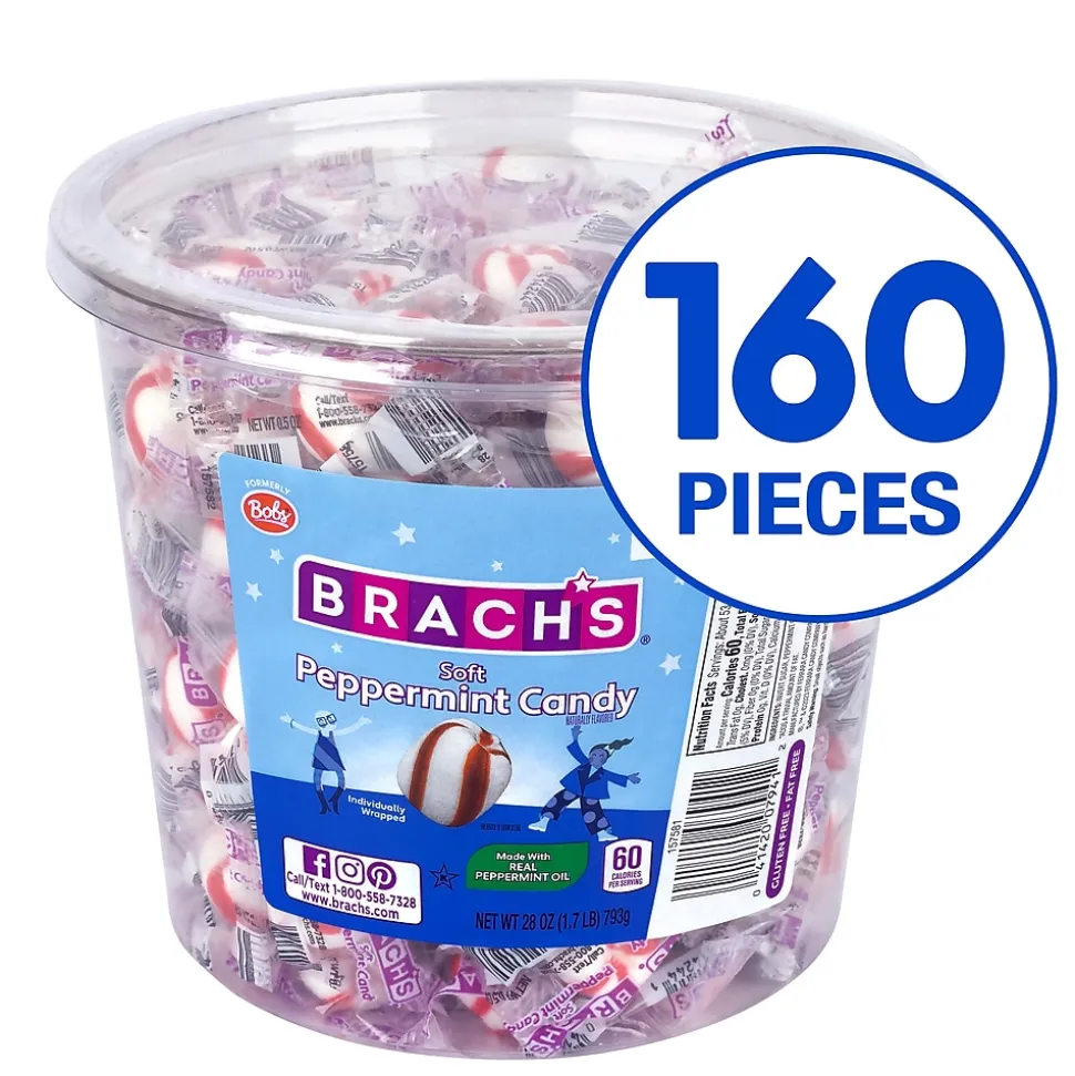 Brach's Peppermint Mints, 28 oz., 160 Pieces/Tub (209-02493)
