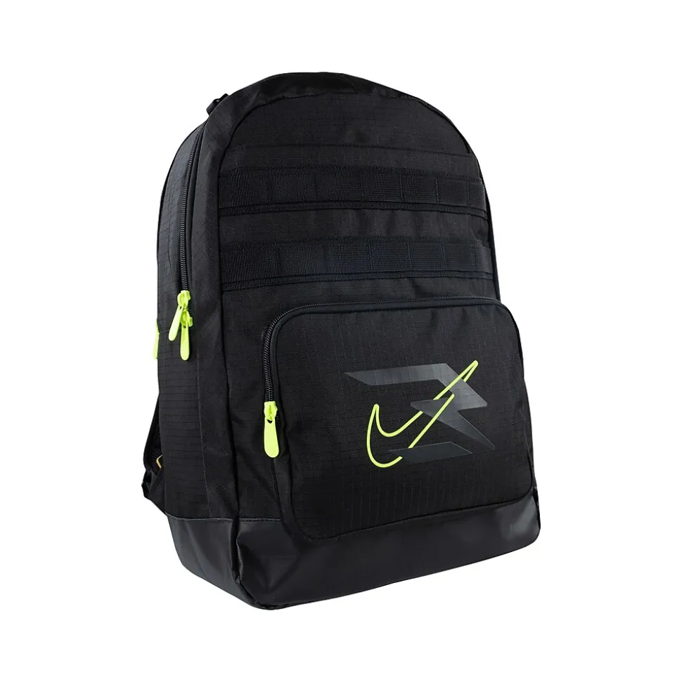 3Brand Russell Wilson Pro Nike Laptop Backpack, Medium, Black/Green (9AT047-023)