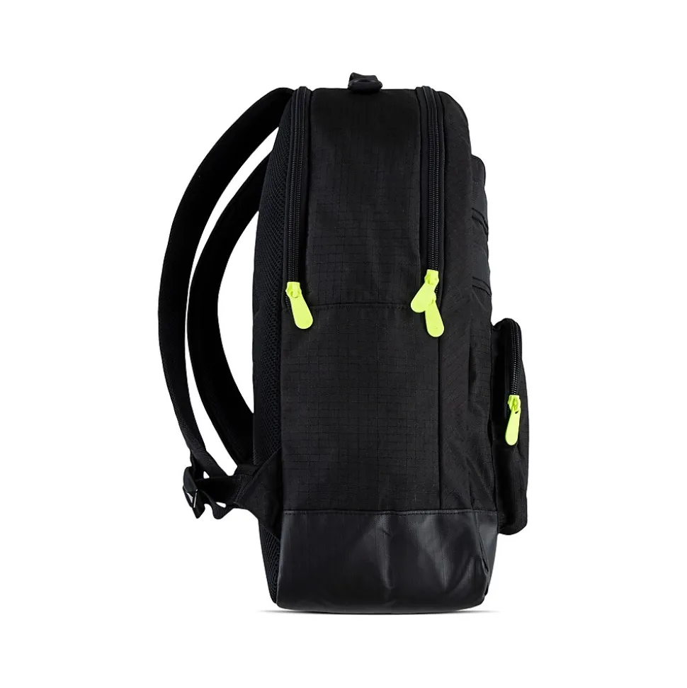 3Brand Russell Wilson Pro Nike Laptop Backpack, Medium, Black/Green (9AT047-023)