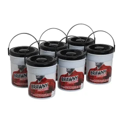 Brawny Industrial Cloth Cleaning Wipers, Blue, 84 Wipers/Box (21501)