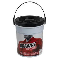 Brawny Industrial Cloth Cleaning Wipers, Blue, 84 Wipers/Box (21501)