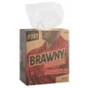 Brawny P200 Paper Cleaning Wipers, 12.5" x 8", White, 20/Carton (29221)