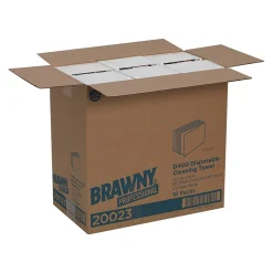 Brawny Professional D400 Durable Fibers Cleaning Wipers, 12.5