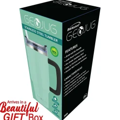 Brentwood Geojug Stainless Steel Double Walled Tumbler Cup, 40 oz., Blue (CMB-1200BL)