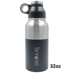 Brentwood Stainless Steel Double Wall Insulated Water Bottle, 32 oz., Black (BTWG1032BK)