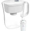Brita Denali Small 6 Cup Bright White Water Filter Pitcher with Filter (36089)