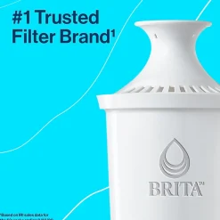 Brita Denali Small 6 Cup Bright White Water Filter Pitcher with Filter (36089)