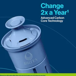 Brita Large 10 Cup Pacifica White Water Filter Pitcher withFilter (36515)