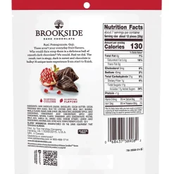 Brookside Pomegranate Flavored Dark Chocolate Pieces, 7 oz., 12/Carton (HEC38908)