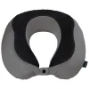 Brookstone Memory Foam Fabric Travel Pillow, Gray/Black (BNPM0007)