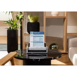 Brother ADS-1300 Compact Desktop Document Scanner, White/Black