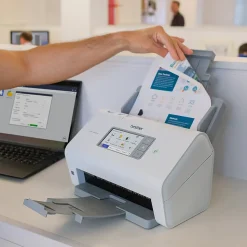 Brother ADS-4900W Duplex Document Scanner, White/Black