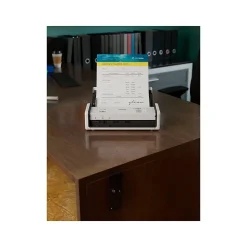 Brother ADS-1350W Duplex Portable Document Scanner, White/Black