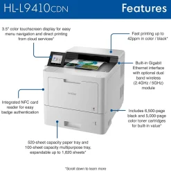 Brother HL-L9410CDN Enterprise Color Laser Printer
