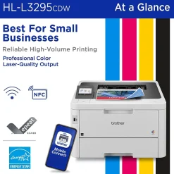 Brother HL-L3295CDW Wireless Compact Digital Color Printer, Refresh Subscription Eligible