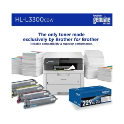 Brother HL-L3300CDW Wireless Digital Color Multi-Function Printer, Refresh Subscription Eligible