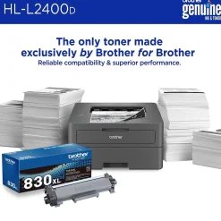 Brother HL-L2400D Compact Laser Printer, Single-Function, Print (9092806)